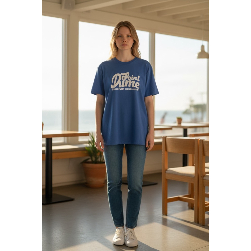 Women's Melrose Place Blue Point Dume Surf Club Short Sleeve Tee L
